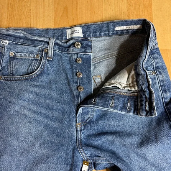 Citizens Of Humanity Ayla Barrel Bow Leg Jean in Telegraph Raw Hem 27 - Picture 11 of 16